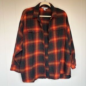 Taylor Swift Evermore Boyfriend Plaid Flannel Button Down Long Sleeve Shirt